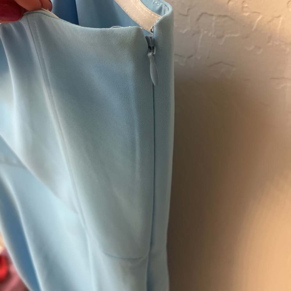 Amanda Uprichard Mohan Dress in Pacific Blue - Picture 4 of 5